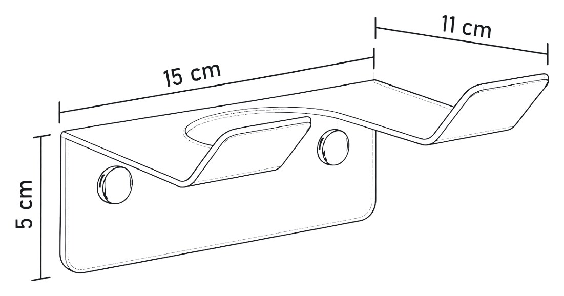 NB 008 teknik çizimi ve ölçüleri (32 × 5 × 7 cm)